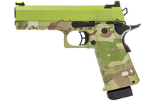 Raven HYDRO Hi Capa 4.3 GBB Pistol in Camo With Green Slide (RGP-03-48)