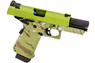 Raven HYDRO Hi-Capa 3.8 Pro GBB Pistol in Camo With Green Slide (RGP-03-58)