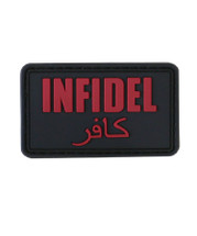 Kombat UK - Tactical Patch Infidel Patch in Red & Black