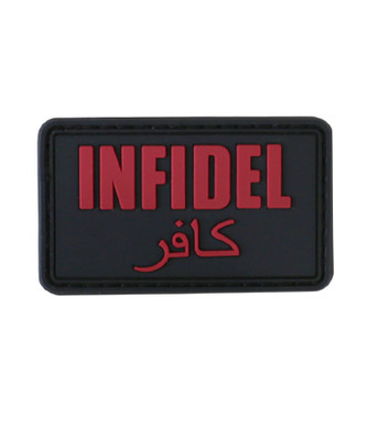Kombat UK - Tactical Patch Infidel Patch in Red & Black