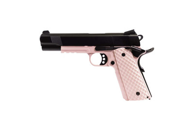 Raven M1911 MEU GBB Pistol with Rail in Pink & Black (RGP-02-18)