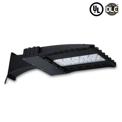100 watt LED Shoebox Fixture. 10,500-11,600 Lumens - 480V - 5000K 1 Unit Per Carton