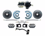 DBK6469-FD-256 - 1967-69 Ford Mustang OE Style Power Disc Brake Conversion Kit, Autos Only