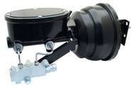 GMFS1-401 - 1955-1958 GM Full Size ( Impala, Bel Air) Black Out Series 8"Dual Pwr Booster & tandem Oval Master Kit