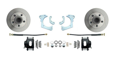 DBK5964B - 1959-1964 Full Size Chevy Complete Disc Brake Conversion Kit w/ Powder Coated Black Calipers