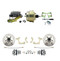 DBK59641012FSLX-GMFS2-211 - 1959-1964 GM Full Size Disc Brake Kit Drilled/Slotted Rotors (Impala, Bel Air, Biscayne) & 8" Dual Zinc Booster Conversion Kit w/ Cast Iron Master Cylinder Left Mount Disc/ Drum Proportioning Valve Kit