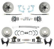 DBK59641012FS - 1959-1964 Full Size Chevy Complete Front & Rear Disc Brake Kit Standard Calipers
