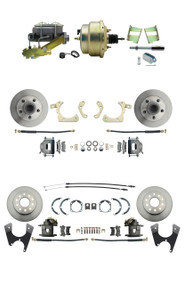 1959-64 Impala 4 Wheel Power Disc Brake Kit, Zinc/Cast Iron | Pirate Jack | DBK59641012FS-GMFS2-211
