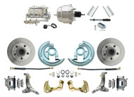 DBK6267-GM-337  - 1962-1967 Nova Power Disc Brake Conversion Kit w/ 7" Dual Chrome Booster Kit