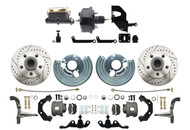 DBK6272A-45LX-MPDC-201 - 1962-1972 A Body Power Disc Brake Conversion Kit (5x4.5) Bolt Pattern Drilled & Slotted Rotors