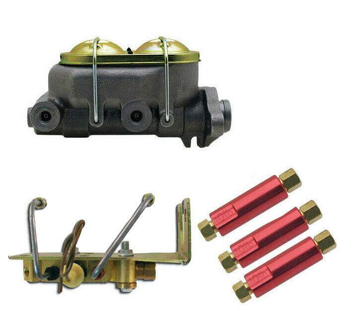 1" Bore Master Cylinder W/ Proportioning Valve Under Floor Mount Drum