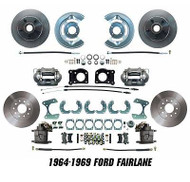 1964-1969 Ford Fairlane Disc Brake Conversion Kit Front & Rear Package