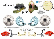 1964-1972 GM A, F, X Body Disc Brake Conversion Kit w/ Wilwood Red Calipers