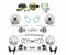 DBK65681012FSLX-GMFS3-211 features: 4 wheel disc brakes, drilled and slotted rotors, stainless hoses, 8 inch dual diaphragm booster, 1 inch bore master cylinder, proportioning valve kit