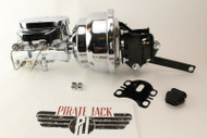 all parts included in the Ford galaxie chrome power brake booster assembly kit