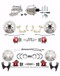 4 Wheel Power Disc Brake: Red Calipers, Chrome