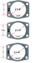 dimensions for the slotted rotors and brackets