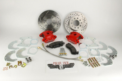 Ford 9" Wilwood Caliper Rear Disc Brake Kit w/ Drilled & Slotted Rotors