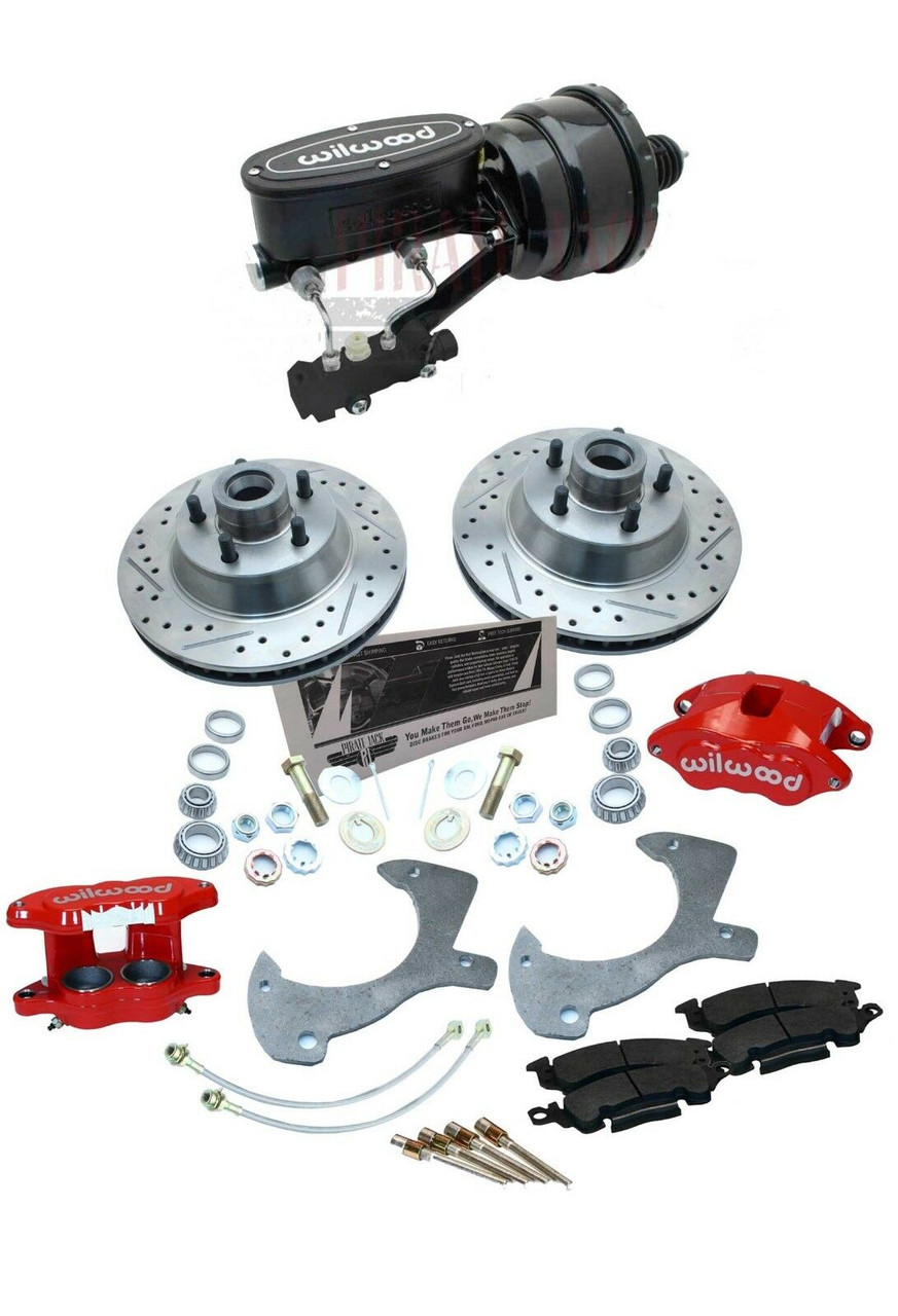 1957-59 FORD Galaxie Front & Rear Disc Brake Kit Drilled Rotors