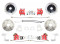1978-88 G Body Front & Rear Brake Package, RED PC Calipers, D/S Rotors