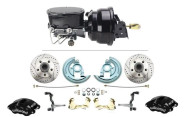  1964-72 GTO / A- Body Disc Brake Kit, Black Out Power Brake Upgrade with Wilwood Caliper Upgrade
