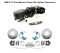1966-71.5 Ford Bronco Power Disc Brake Conversion, Featuring Black Out Power Brakes & Black Powder Coated Calipers