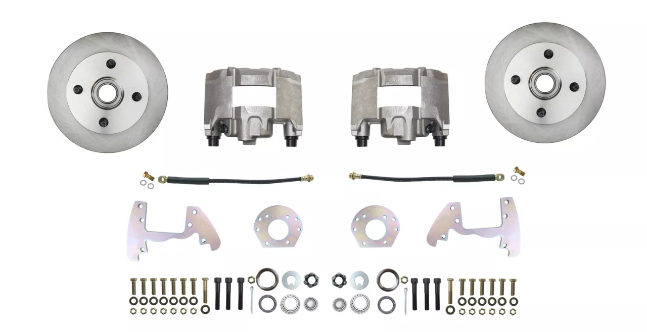 Kit Conversion Freins à Disques Pour Mustang 1964-69 - Rotors Percés 11" + Maître-cylindre Double
