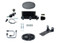 Black  Oval Master Cylinder for Disc/Disc, 1-1/8" Bore & Universal Adjustable Proportioning Valve Kit, Disc/Disc