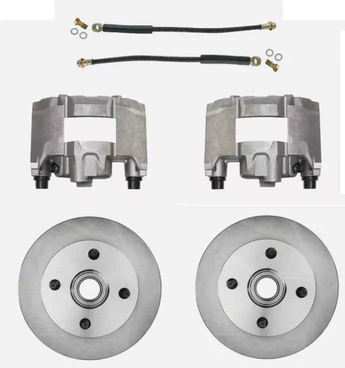 1964-66 Ford Mustang Performance D/S 4 Lug Disc Brake Kit w/ Red