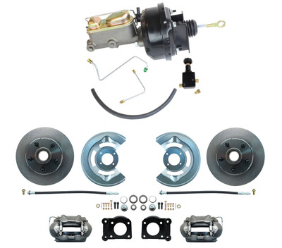 Power Disc Brake Conversion 1964.5-1966 Ford Mustang Auto Trans - 4 Piston