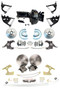 Complete Front & Rear Power Disc Brakes & Tubular Control Arm Set for 1973-87 Chevy Trucks, C10 2wd