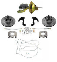 GM 1964-72 A, F, X Body Disc Brake Conversion, w/ Power & Line Kit, 14" Wheels