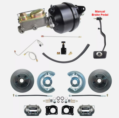 1967-69 Ford Mustang Std. Front Disc Brake Conversion w/ 8" Dual Power Booster