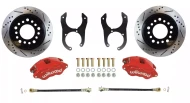 88-00 Chevy C1500 Rear Disc Brake Kit RED Wilwood Calipers NON Emergency Brake
