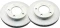Set of Front Brake Disc Rotors for Jeep CJ7 Scrambler CJ5 1976-1983