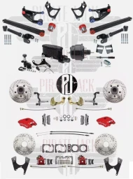 Front & Rear Disc Brake Conversion & Tubular Control Arm Suspension Package, Featuring Wilwood Upgrades for 1968-72 GM A-Body Cars