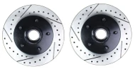 1992-99 Chevy Tahoe / GMC Yukon 2WD Front Drilled & Slotted Rotor Pair