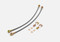 Front Stainless Steel Braided Brake Hose Pair -7/16 Banjo Bolt