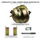 1955–57 Chevy Gold Zinc 8" Dual Power Brake Booster Kit | Tri-Five