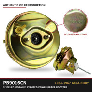 GM A-Body 1964-66 9" Single Diaphragm Booster. Delco Moraine