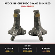 3966151- 1964-74 GM A, F, X Body Stock Height Spindles