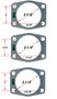 bracket measurements for the rear disc brake kit for Ford