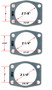 bracket measurements and dimensions for the Ford 9" Rear Disc Brake Kit 