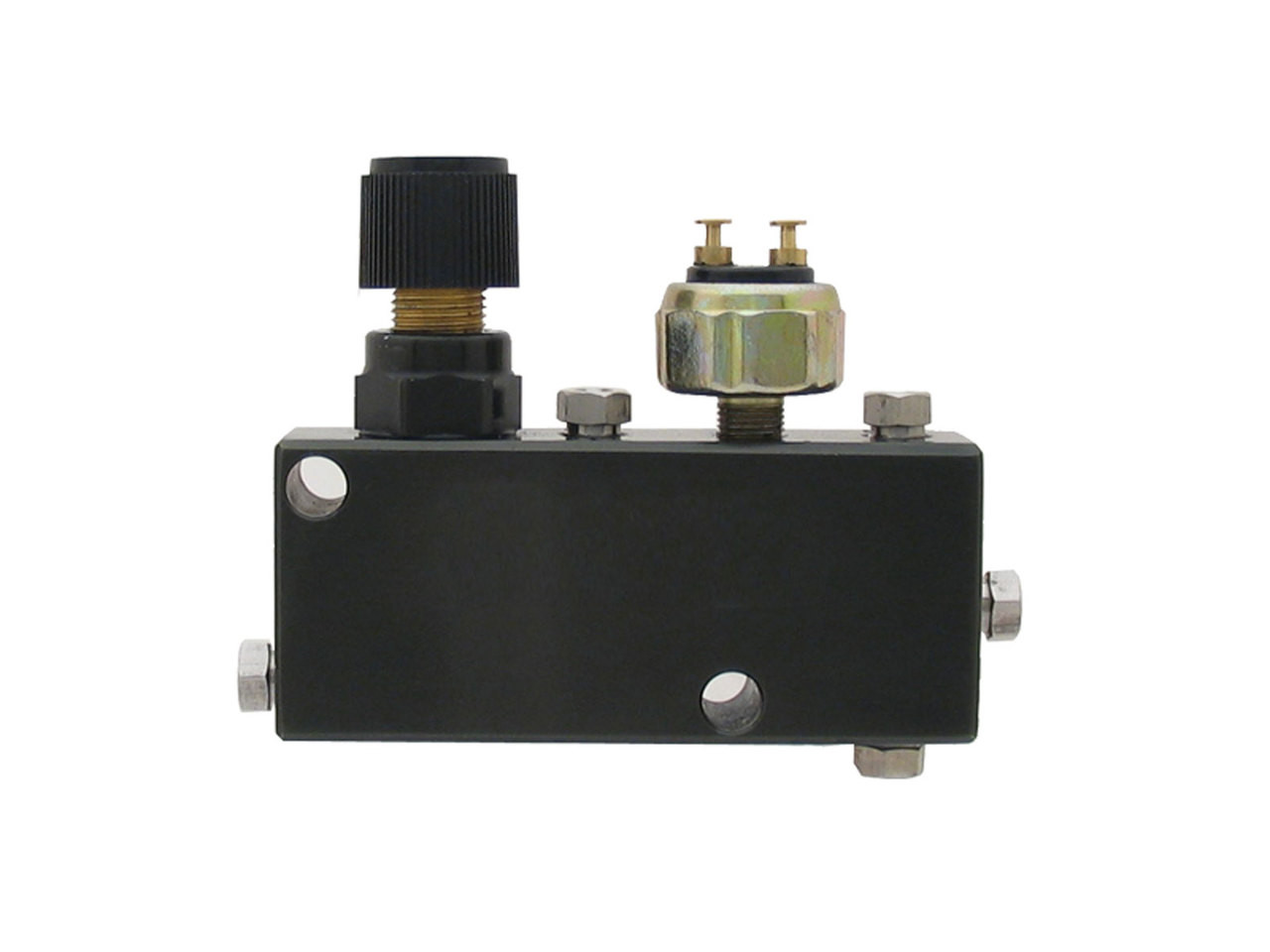 Chrome Adjustable Proportioning Valve and Distribution Block w// Brake Switch