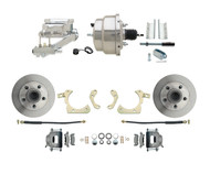 1955-70 GM Fullsize Chevy Chrome 7/" Dual Power Brake Booster Conversion Kit