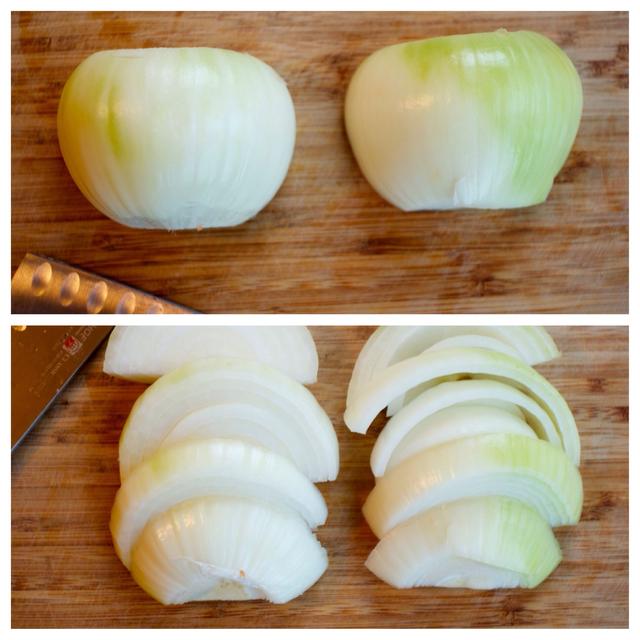 white onion sliced 1/4 thick