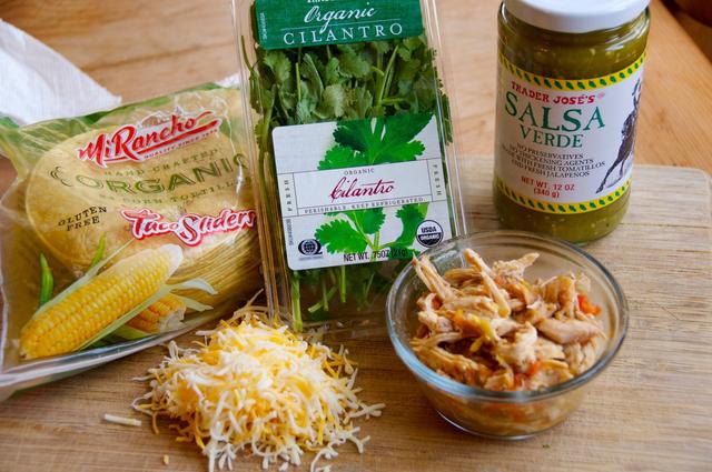 ingredients for chicken taco sliders
