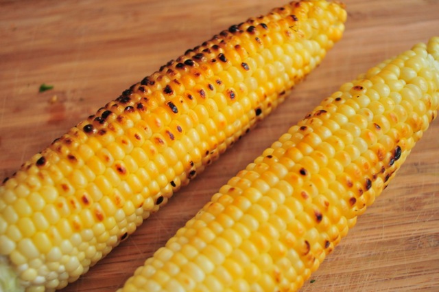 grilled corn of a cob with all natural french seasonings