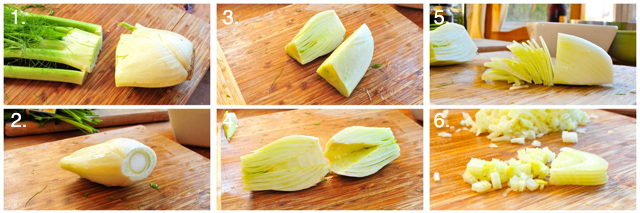 how to dice a fennel bulb