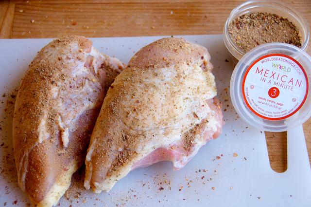chicken breasts with mexican seasonings